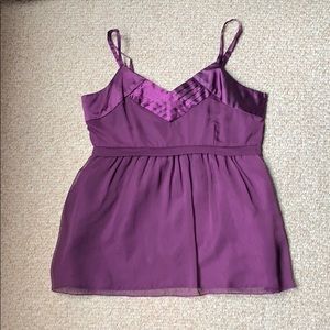 Spaghetti strap purple top